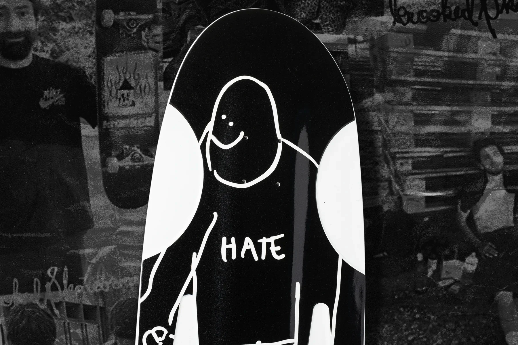 2025 Skateshop Day Deck - Krooked Mark Gonzales Hate Beamer 10.75" x 34" - Image 3