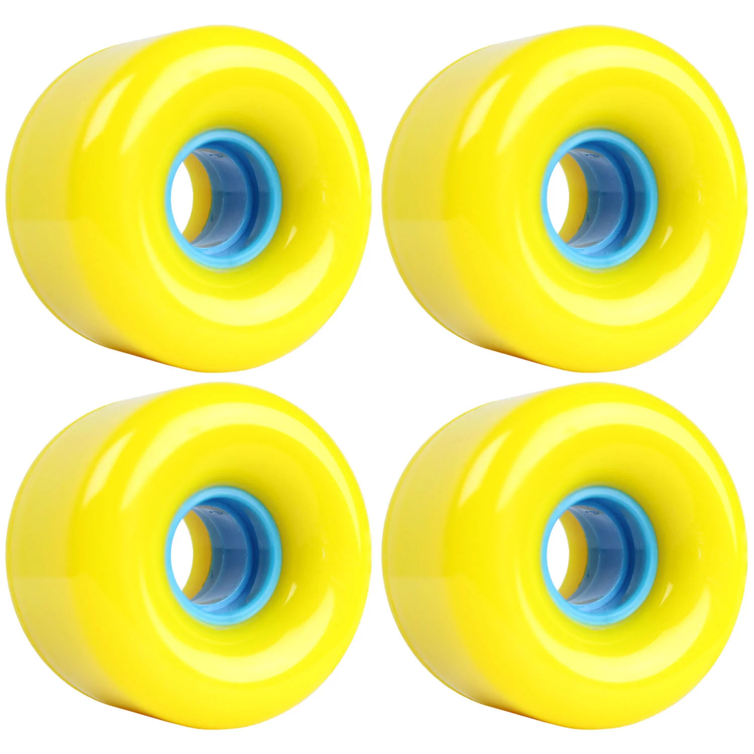 65mm x 44mm 83A 012C Yellow  Wheels (Set of 4)