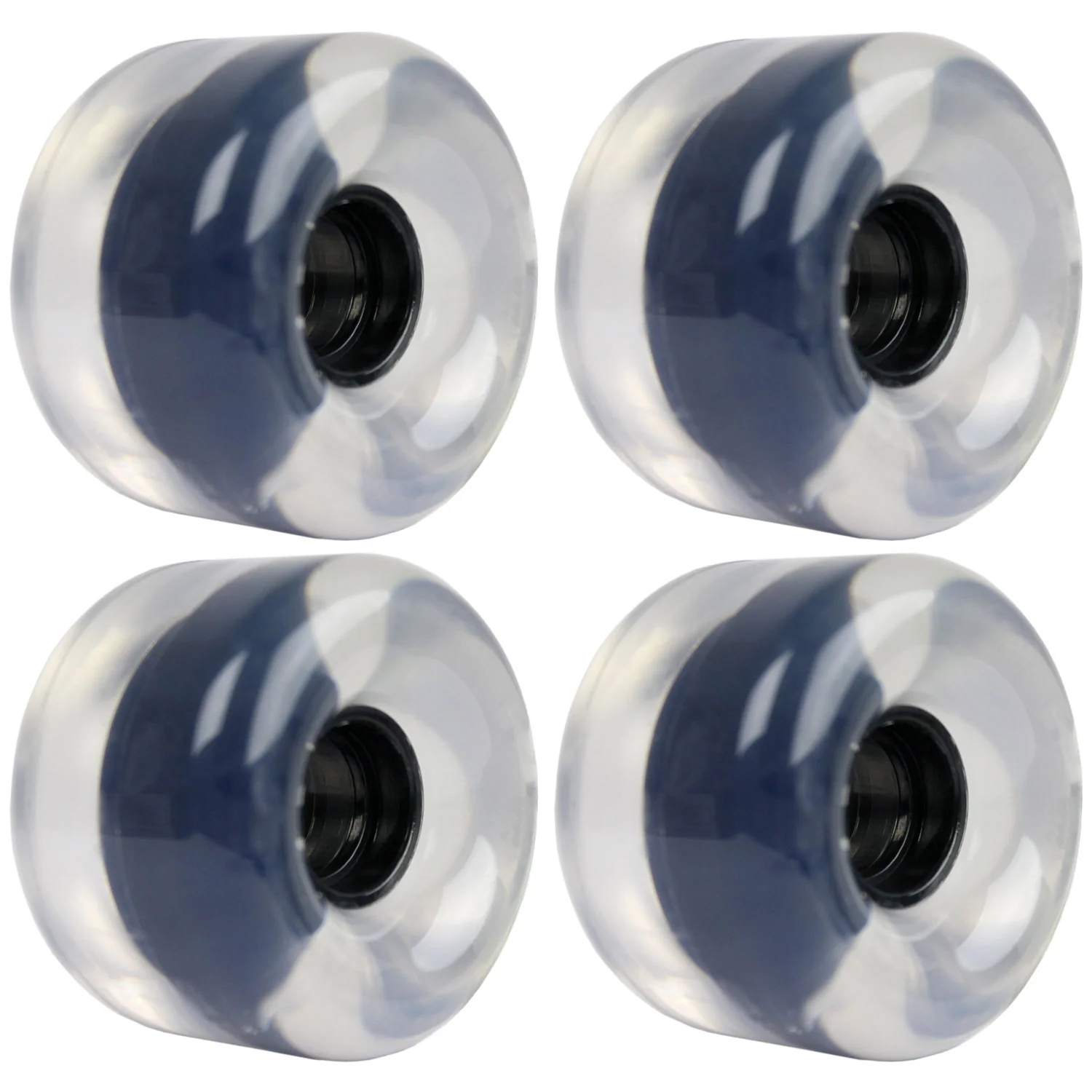 65mm x 44mm 83A Clear Wheels (Set of 4)