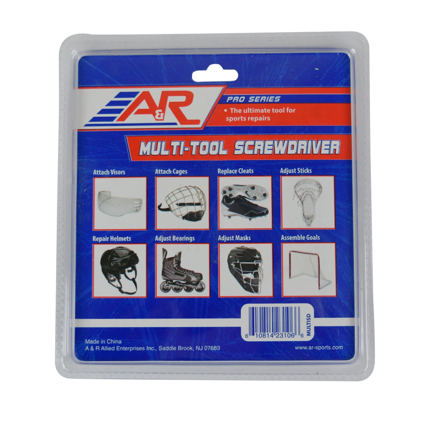 A&R Multi Use Tool for Hockey Bag - Phillips / Allen / Flat Head Screwdriver - Image 2