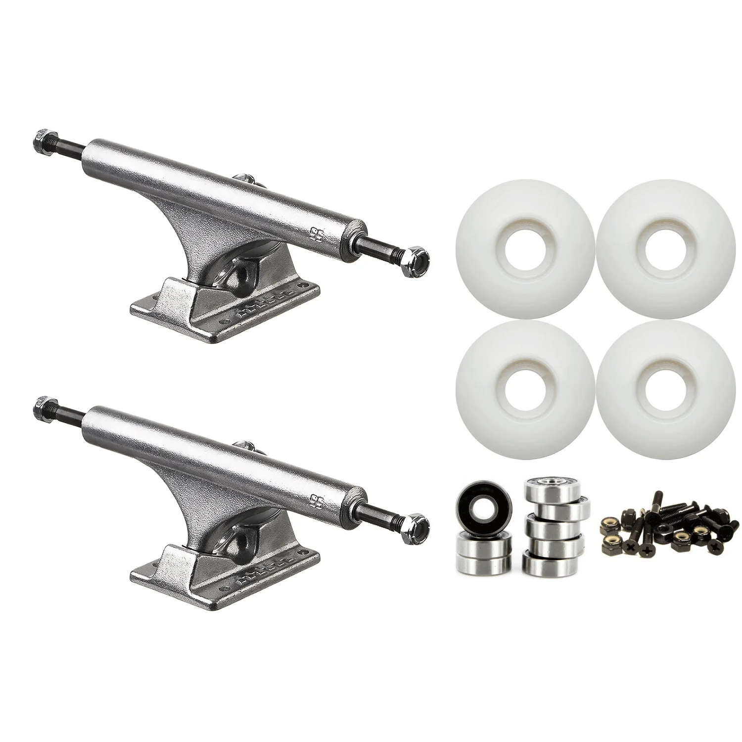 Ace 55 (8.5") Skateboard Trucks 52mm Wheels and Bearings Combo Package