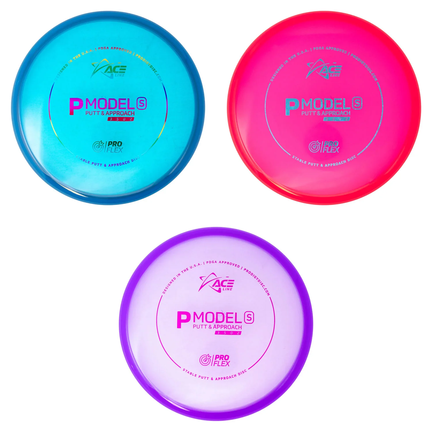 Ace Line Disc Golf ProFlex P Model S Putter 3/5/0/2 - Choose Exact Disc
