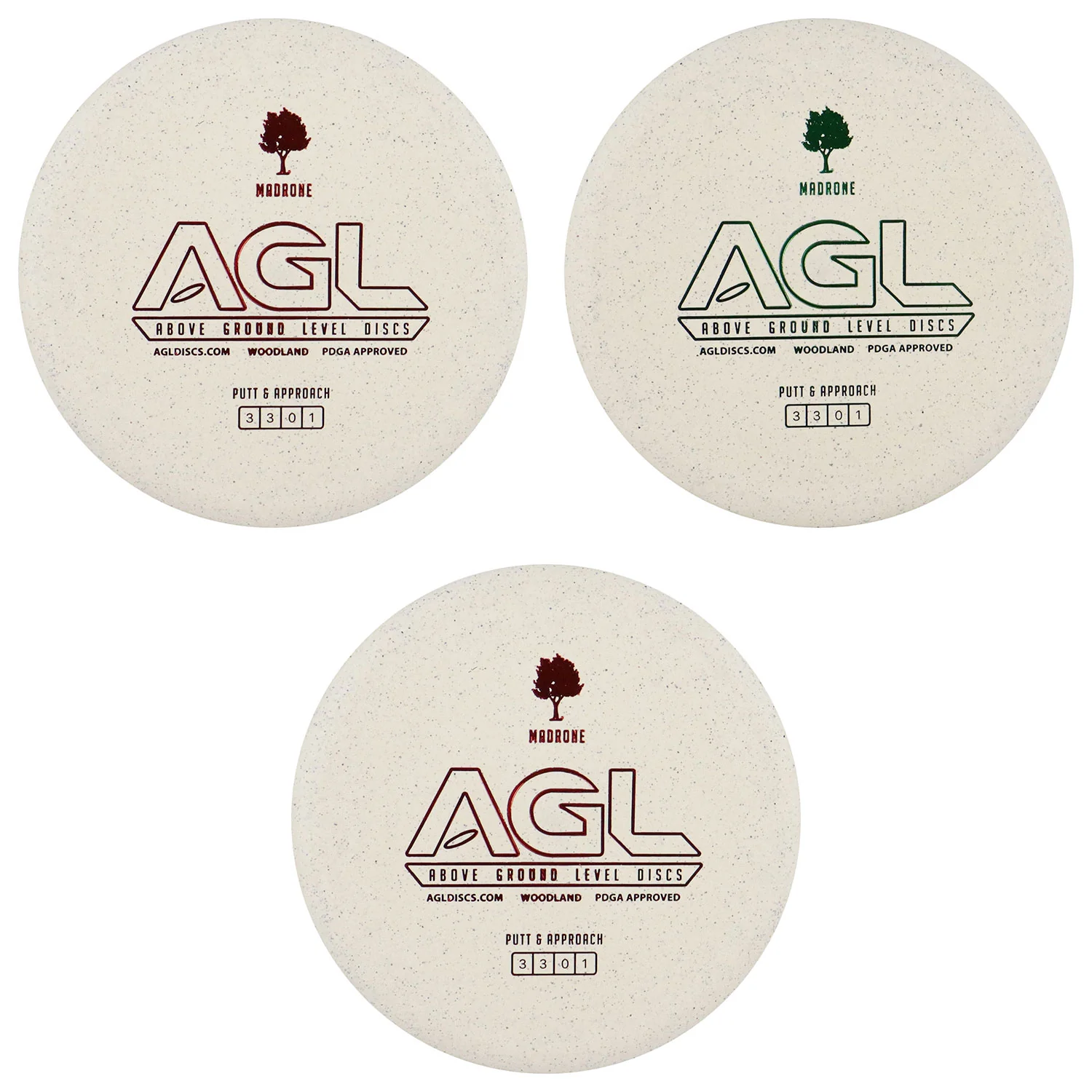 AGL Disc Golf Woodland Hemp Madrone Putter 3/3/0/1 - Choose Exact