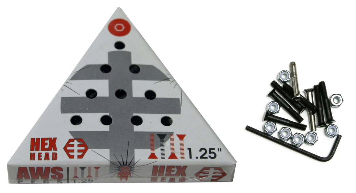 Alien Workshop Hardware 1.25" Hex Allen Pegs