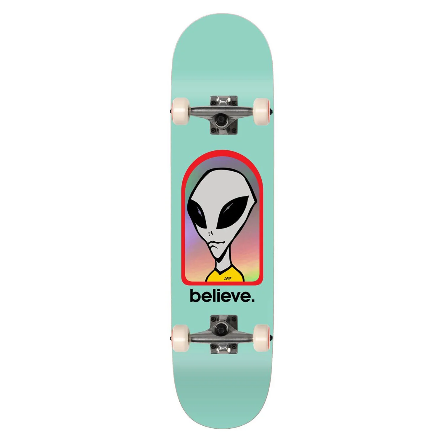 Alien Workshop Skateboard Complete Believe Teal 8.25" x 32"