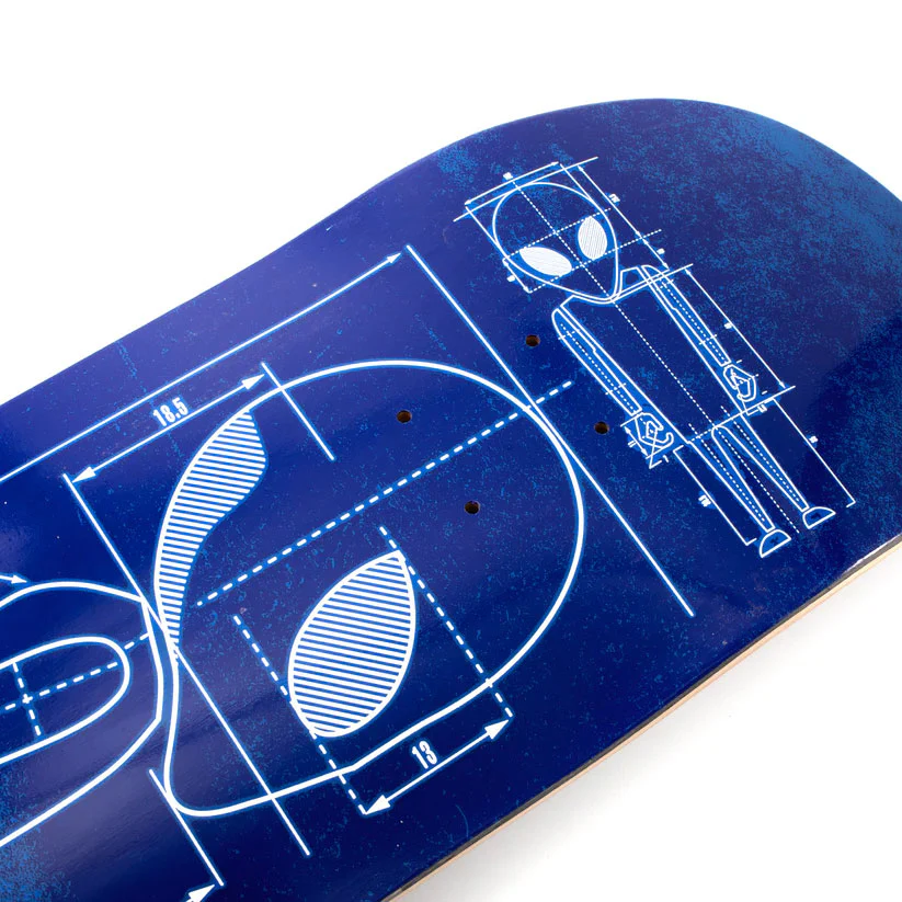 Alien Workshop Skateboard Complete Blueprint Blue 8.375" x 32" - Image 2
