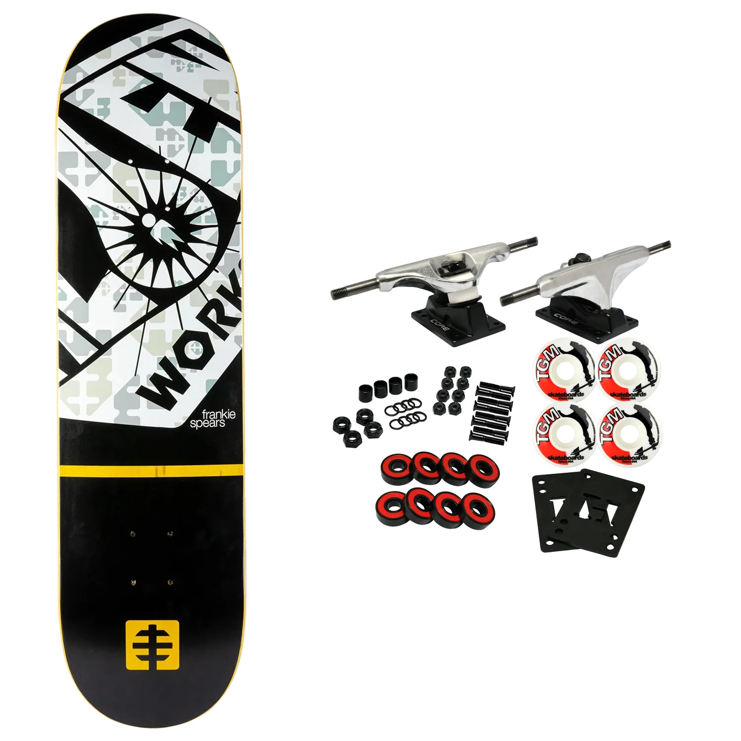Alien Workshop Skateboard Complete Frankie Spears Key Camo 8.25" x 32.25"