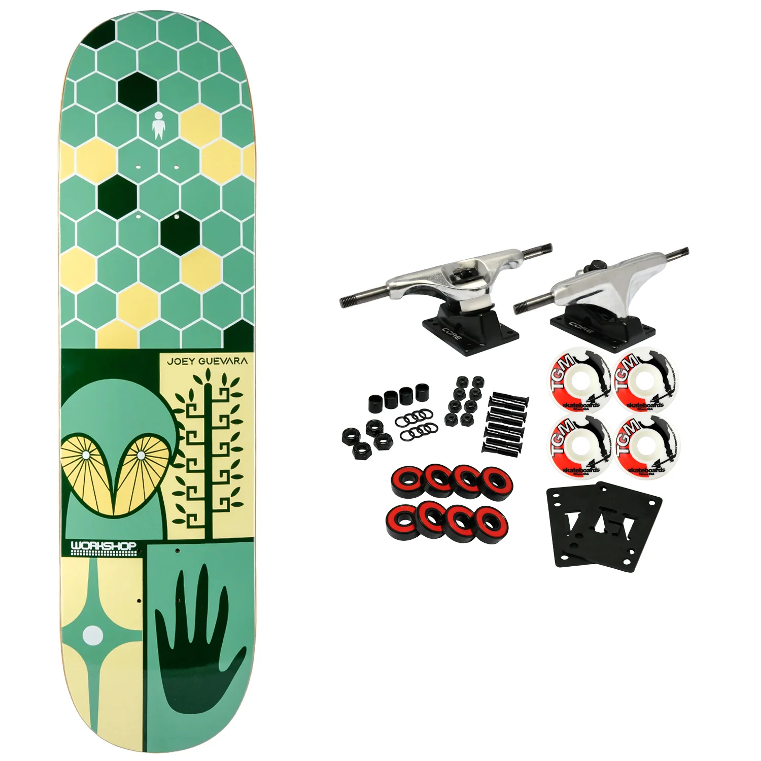 Alien Workshop Skateboard Complete Joey Guevara Mojave Owl 8.5" x 32.25"