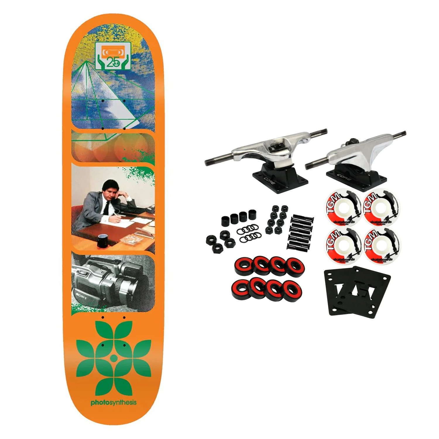 Alien Workshop Skateboard Complete Photosynthesis Orange 8.25"