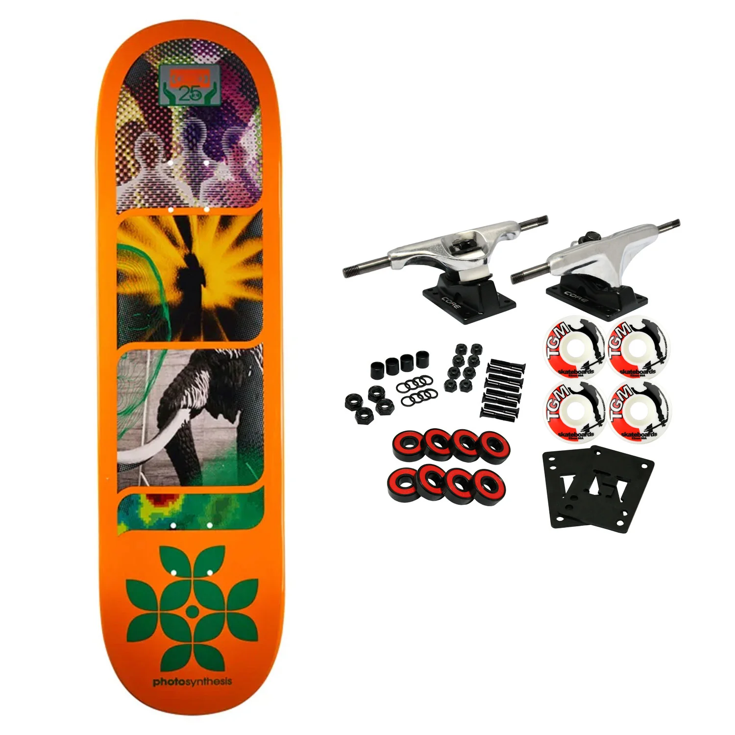 Alien Workshop Skateboard Complete Photosynthesis Orange 8.5"