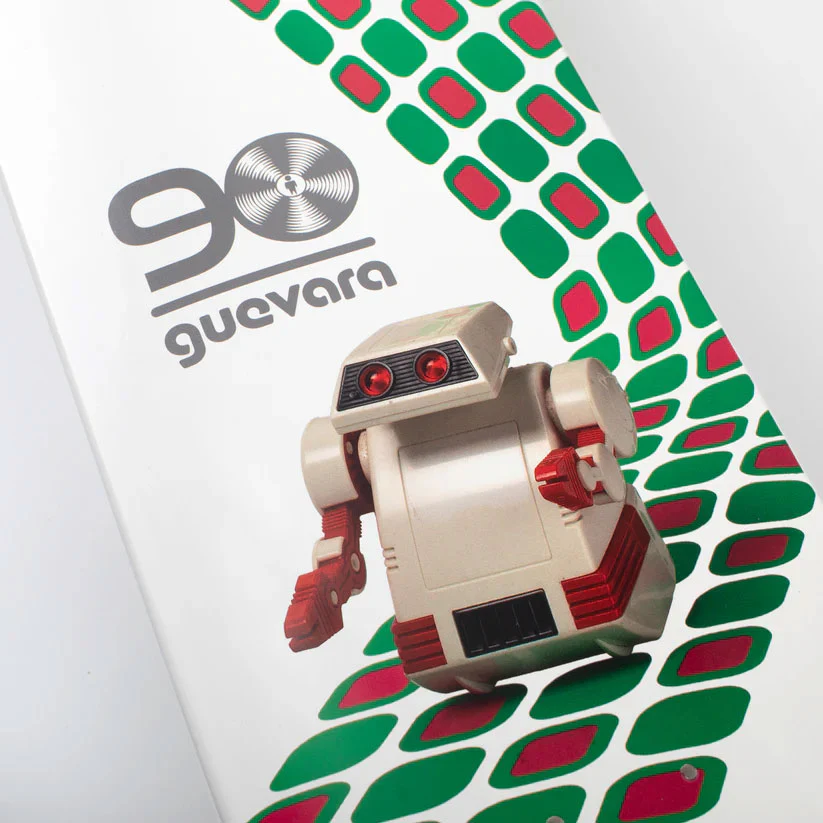 Alien Workshop Skateboard Deck Guevara Artificial Intelligence Twin White 8.25" x 32.25" - Image 3