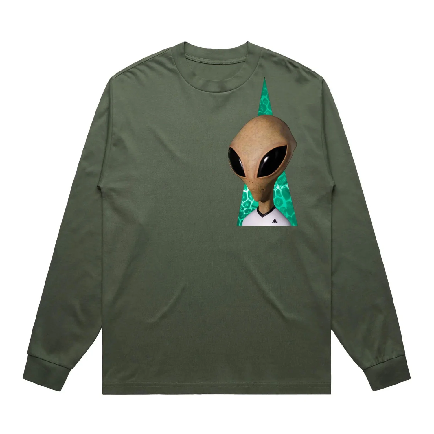 Alien Workshop Skateboards Longsleeve Shirt Visitor Reality Olive