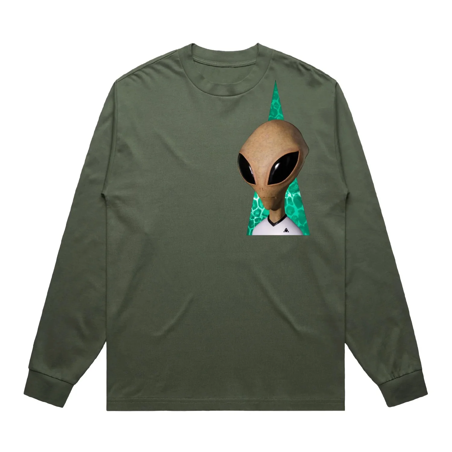 Alien Workshop Skateboards Longsleeve Visitor Reality Olive