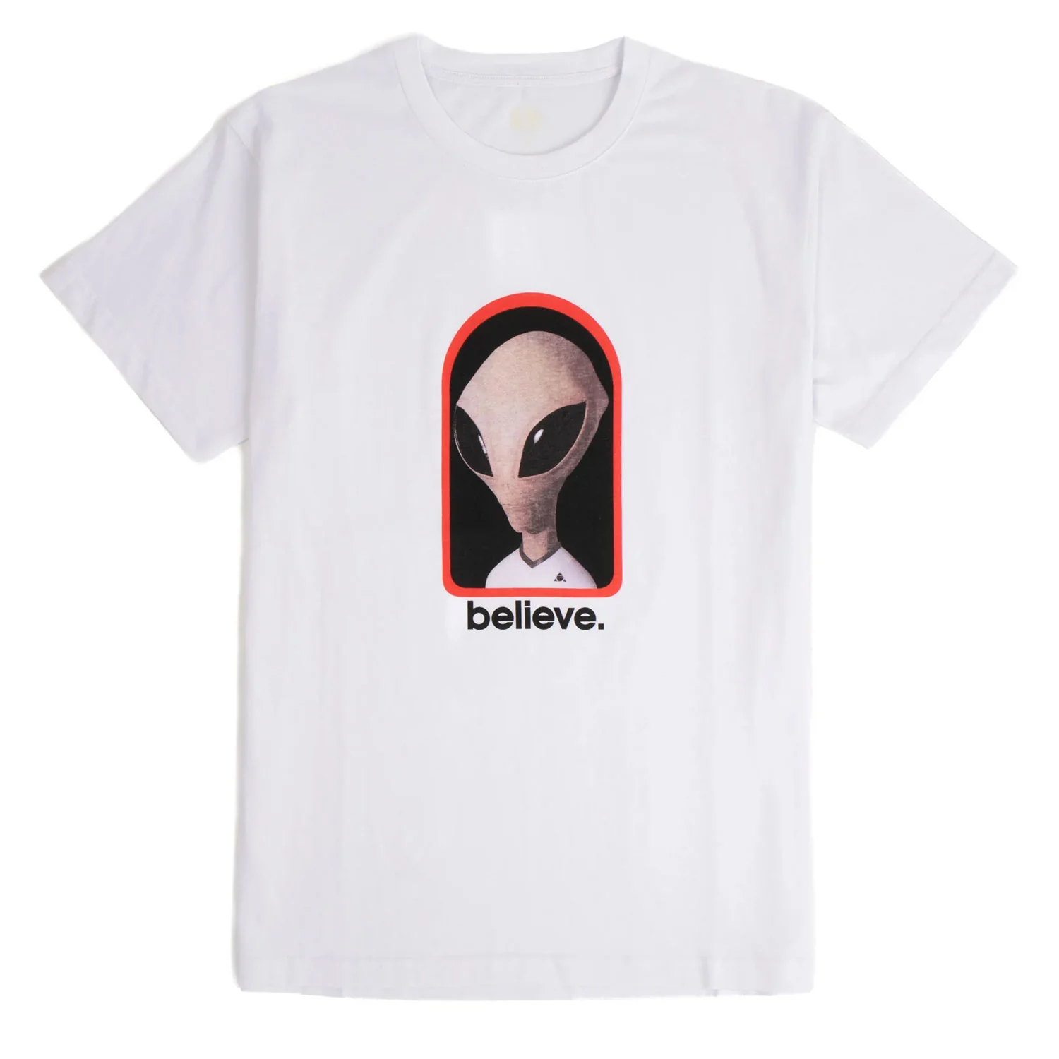 Alien Workshop Skateboards Mens T Shirt Believe Reality White