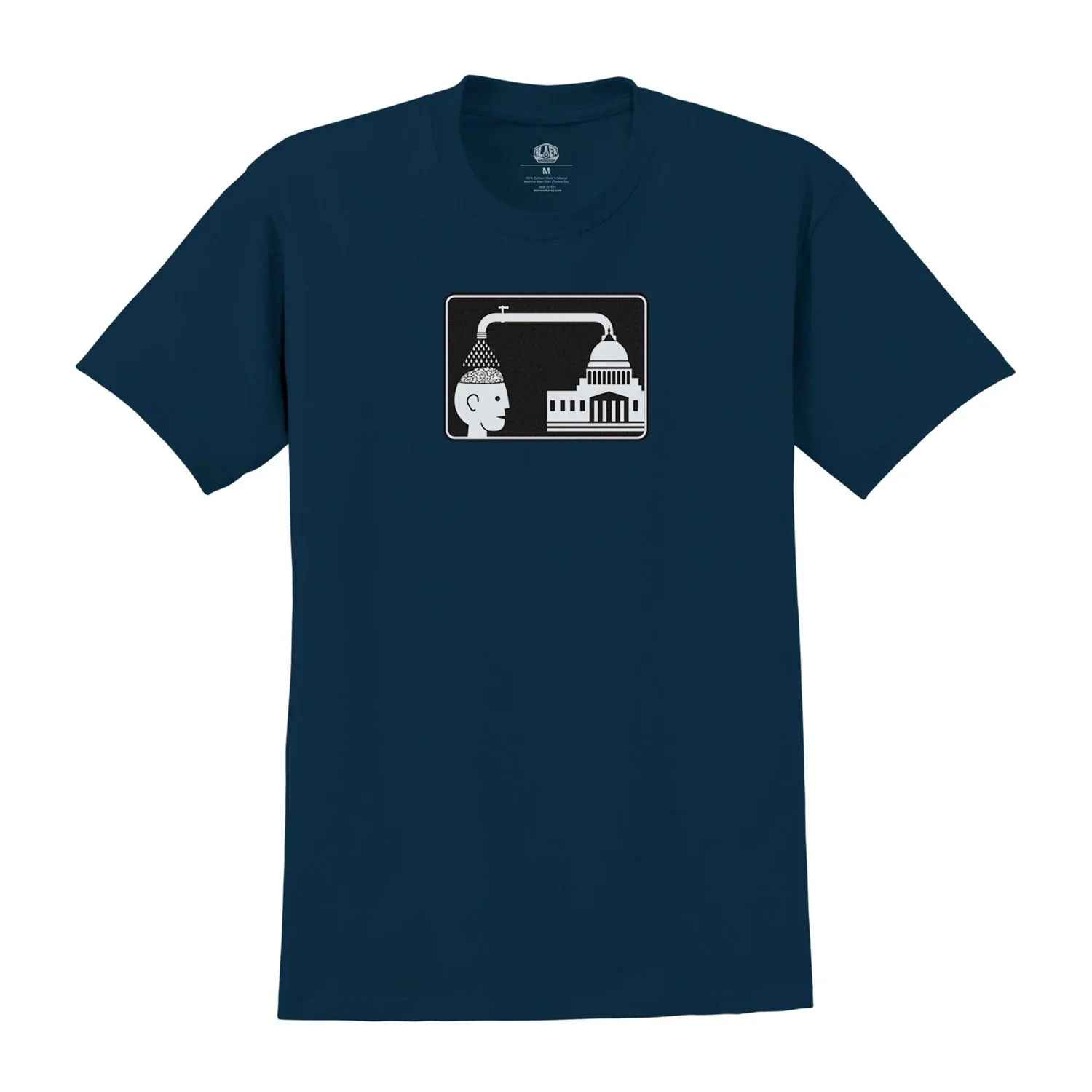 Alien Workshop Skateboards Shirt Brainwash Navy