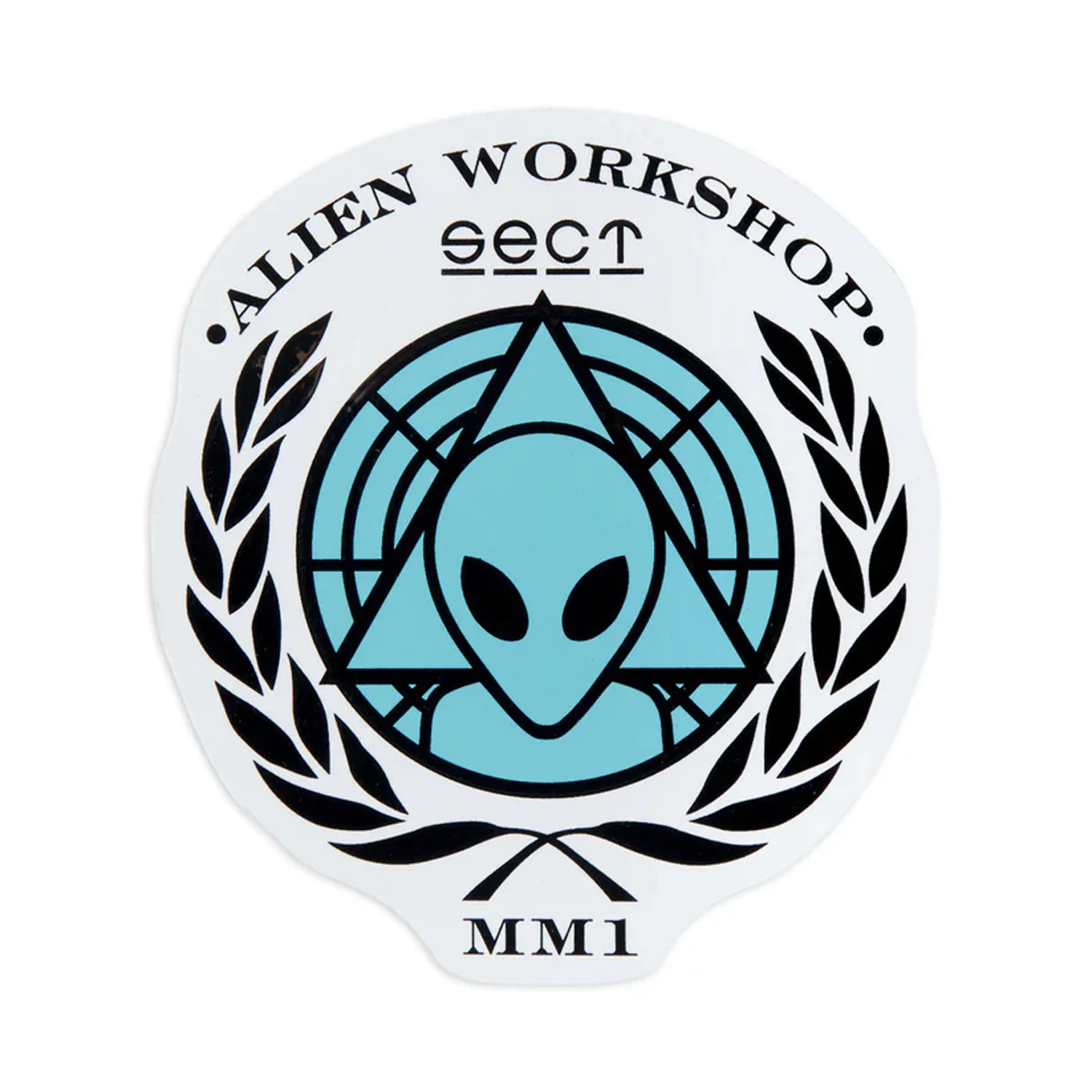 Alien Workshop Skateboards Sticker AWOL Blue 3.5" x 4"