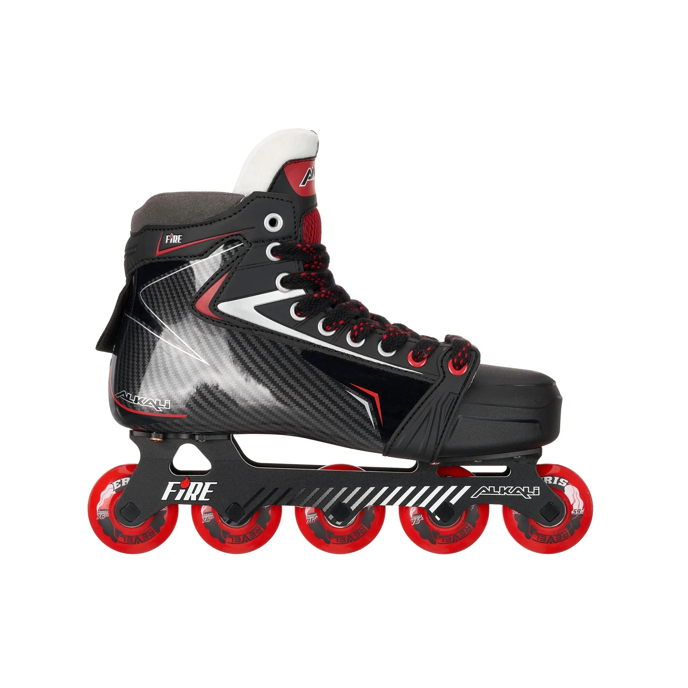 Alkali Goalie Skates Fire 1 Goal for Roller Hockey Size 12 SR