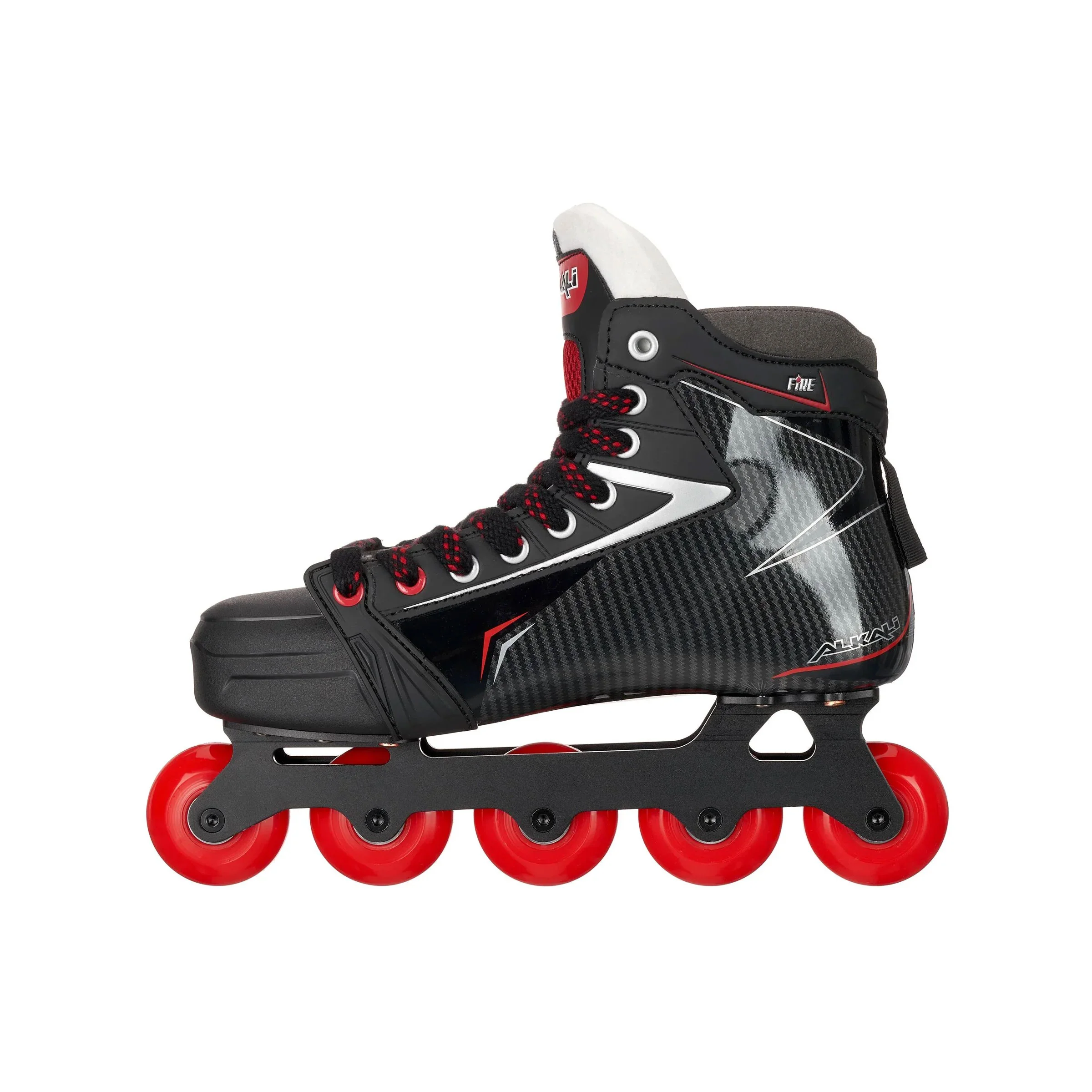 Alkali Goalie Skates Fire 1 Goal for Roller Hockey Size 12 SR - Image 3