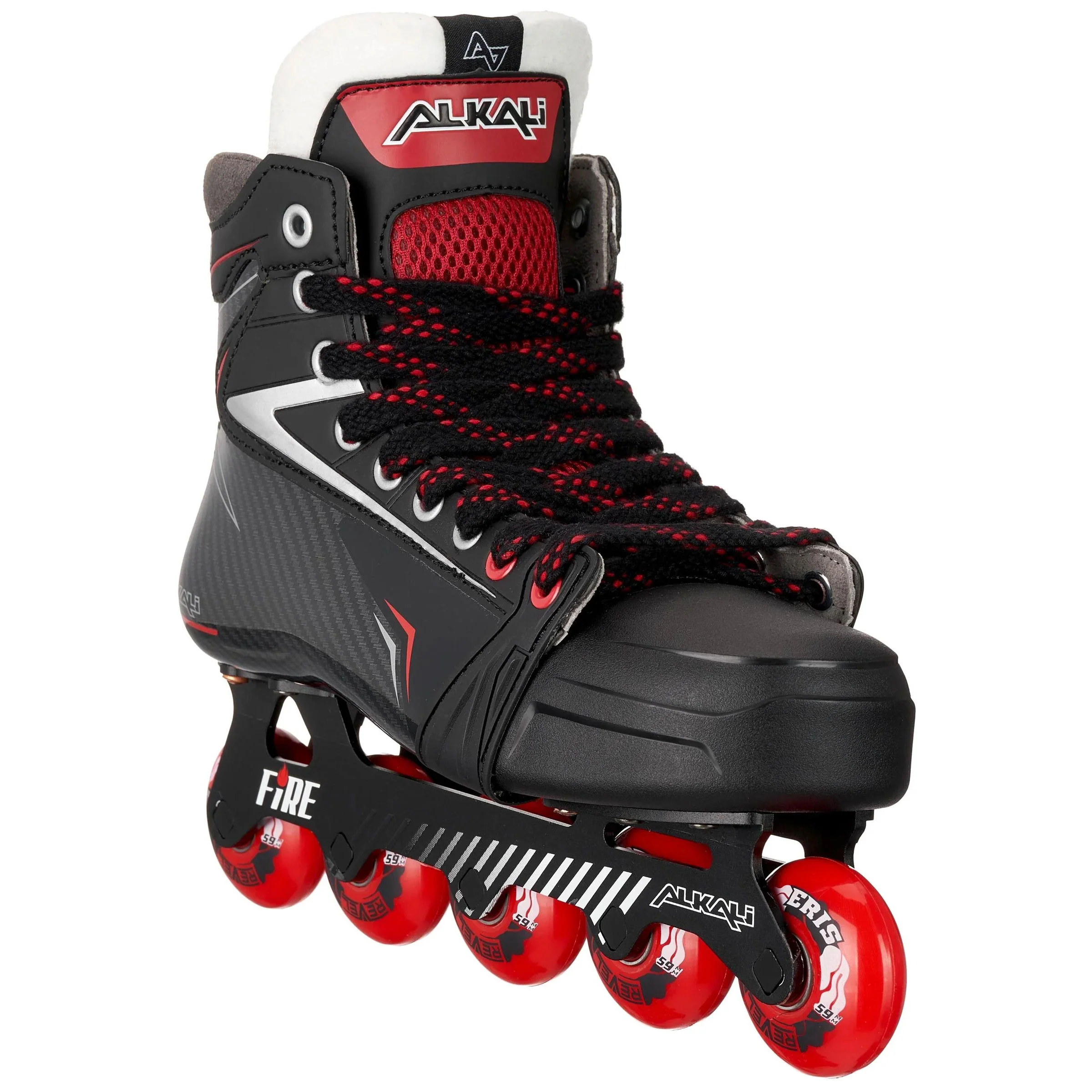 Alkali Goalie Skates Fire 1 Goal for Roller Hockey Size 8.5 SR - Image 2