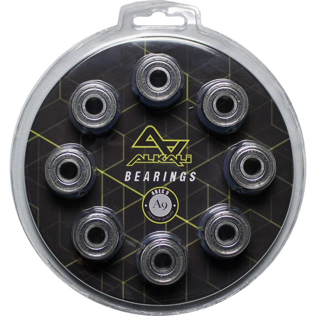 Alkali Roller Hockey Inline Skate Bearings 16-Pack Abec 9