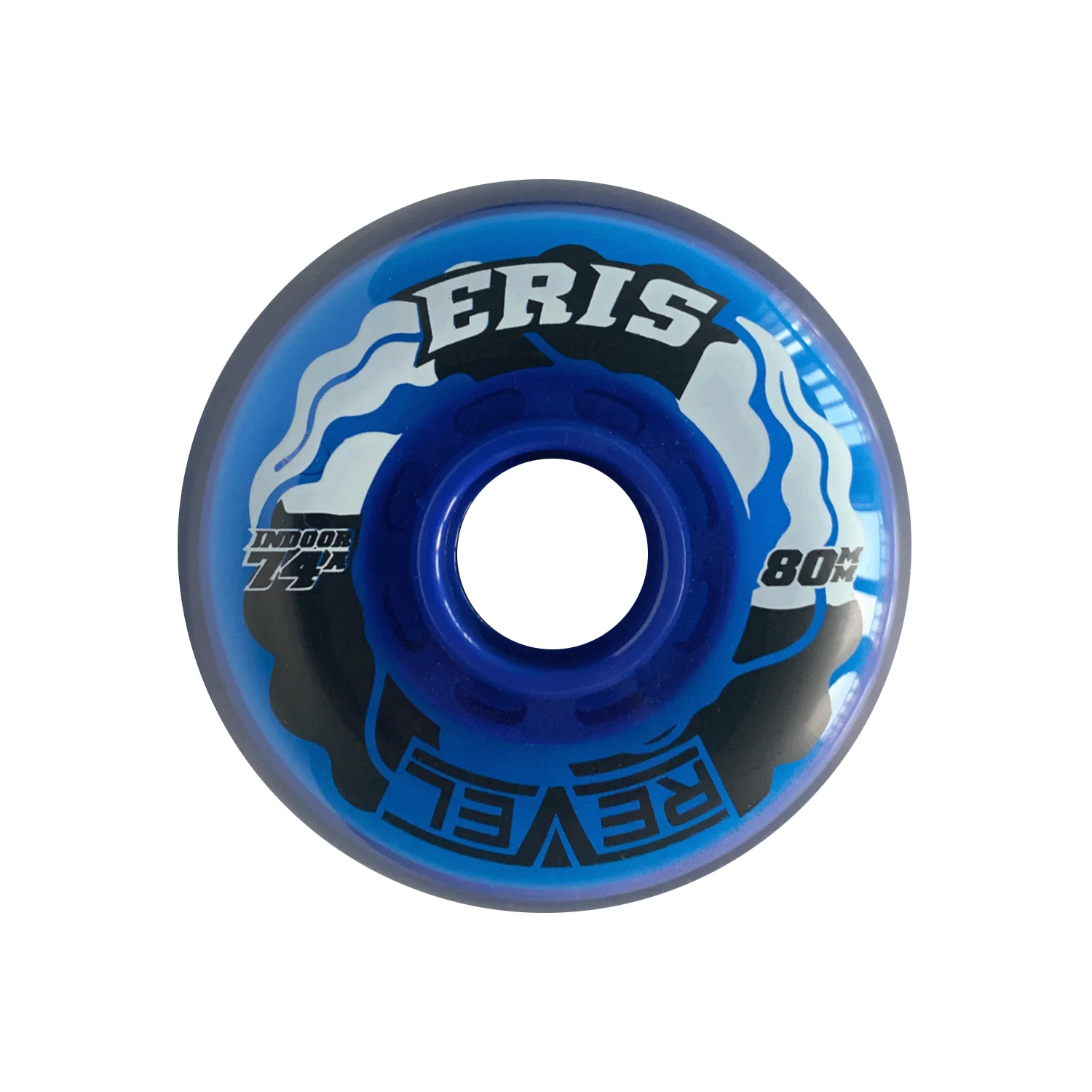 Alkali Roller Hockey Wheels - Revel Eris 80mm 74A Blue (4-Pack) - Image 2