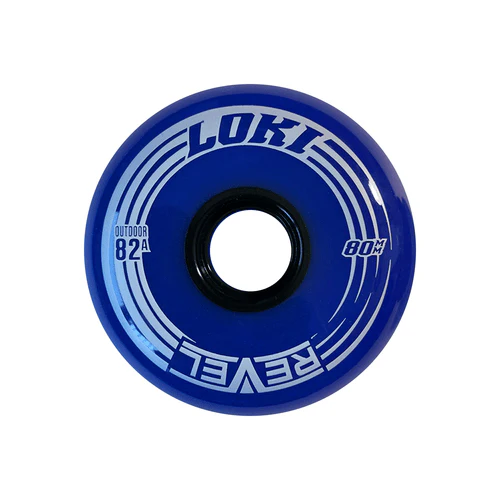 Alkali Roller Hockey Wheels - Revel Loki 76mm 82A Blue (8-Pack) - Image 2