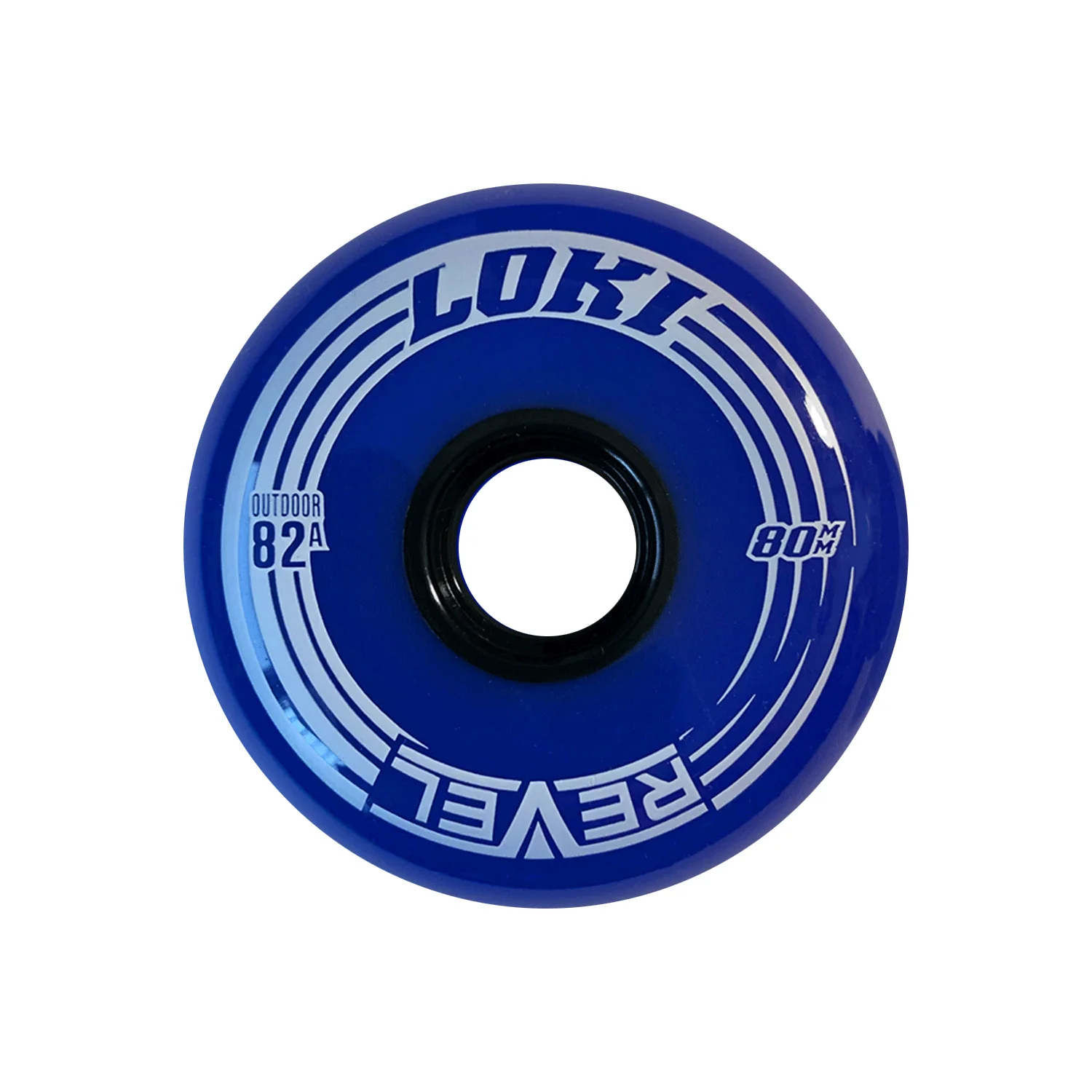 Alkali Roller Hockey Wheels - Revel Loki 80mm 82A Blue (4-Pack) - Image 2
