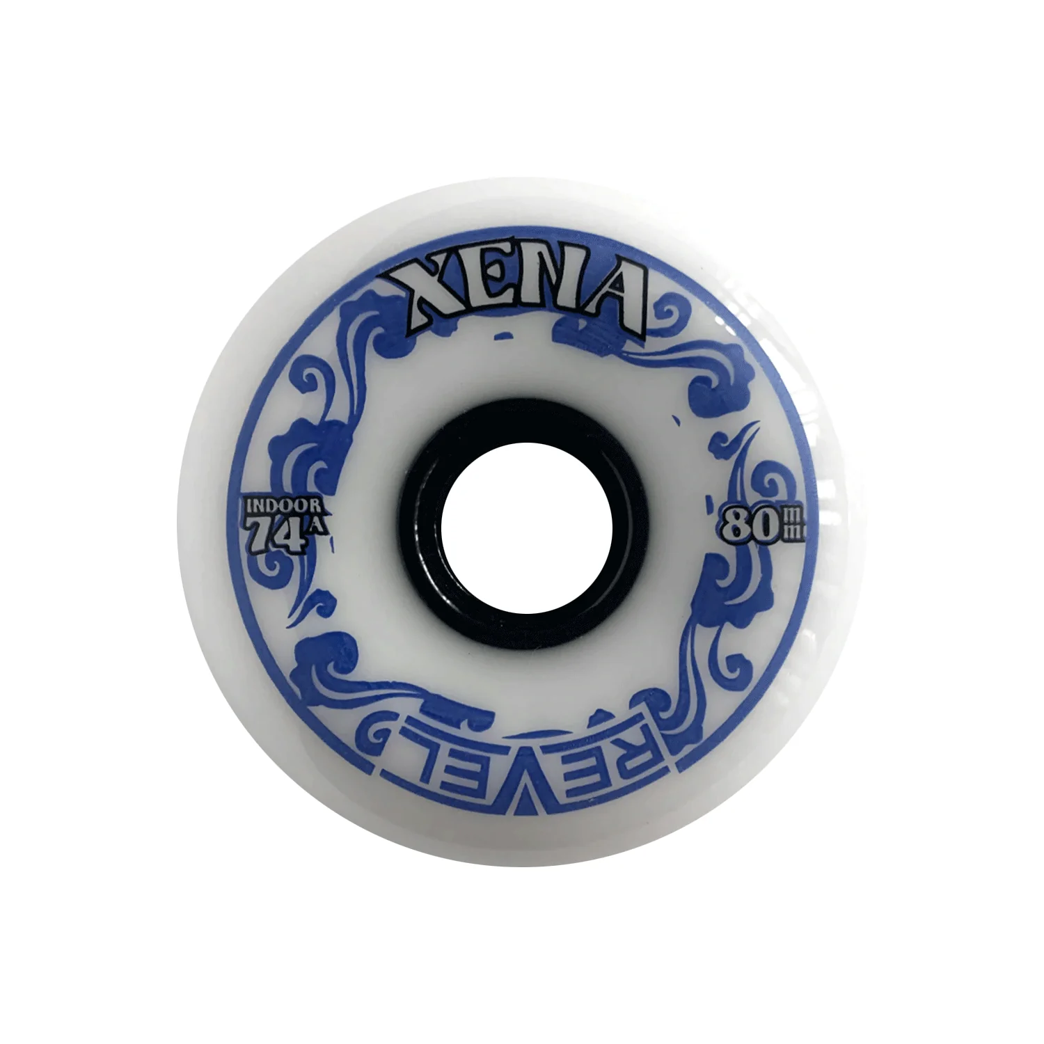 Alkali Roller Hockey Wheels - Revel Xena 76/80 HiLo 74A White (8-Pack) - Image 2