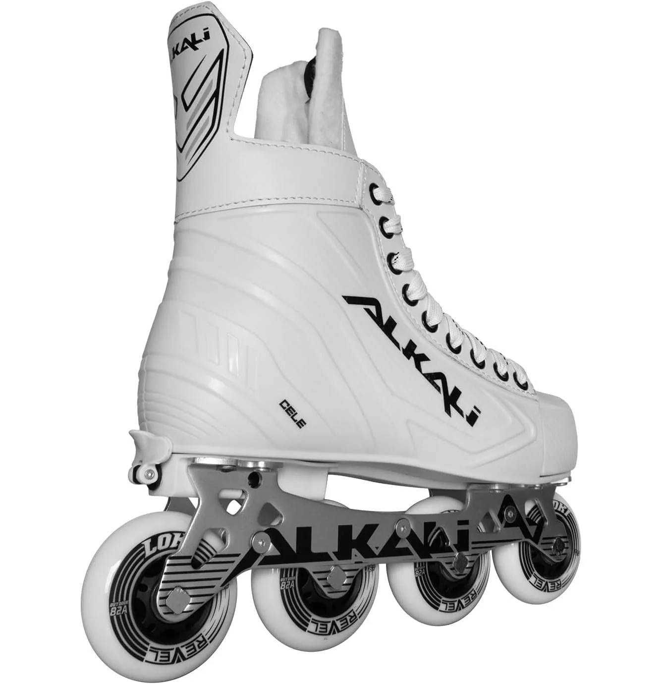 Alkali Youth Roller Hockey Skates Cele Kids Adjustable White Y11-JR1 - Image 3