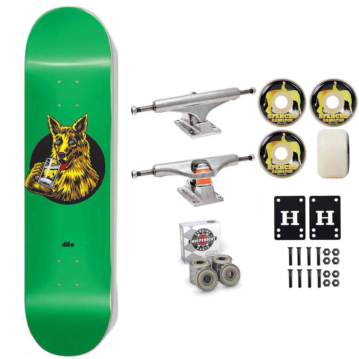 Almost Premium Skateboard Dilo Dog Impact 8.5" Independent Satori Upgrade