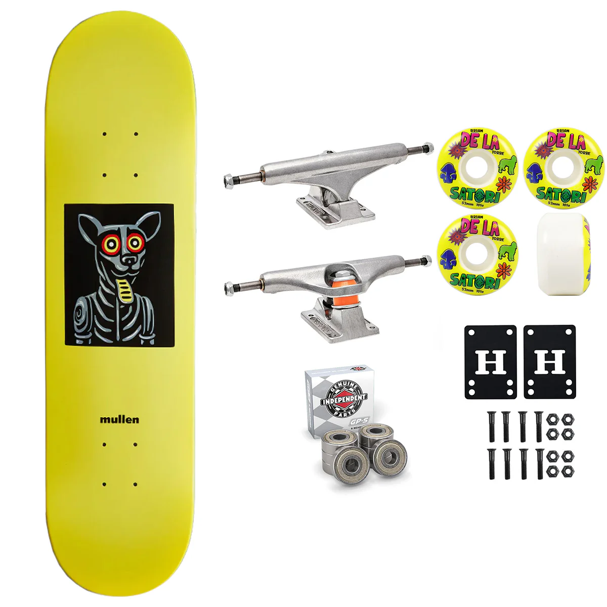 Almost Premium Skateboard Mullen Dog Impact 8.0" Independent Satori Upgrade