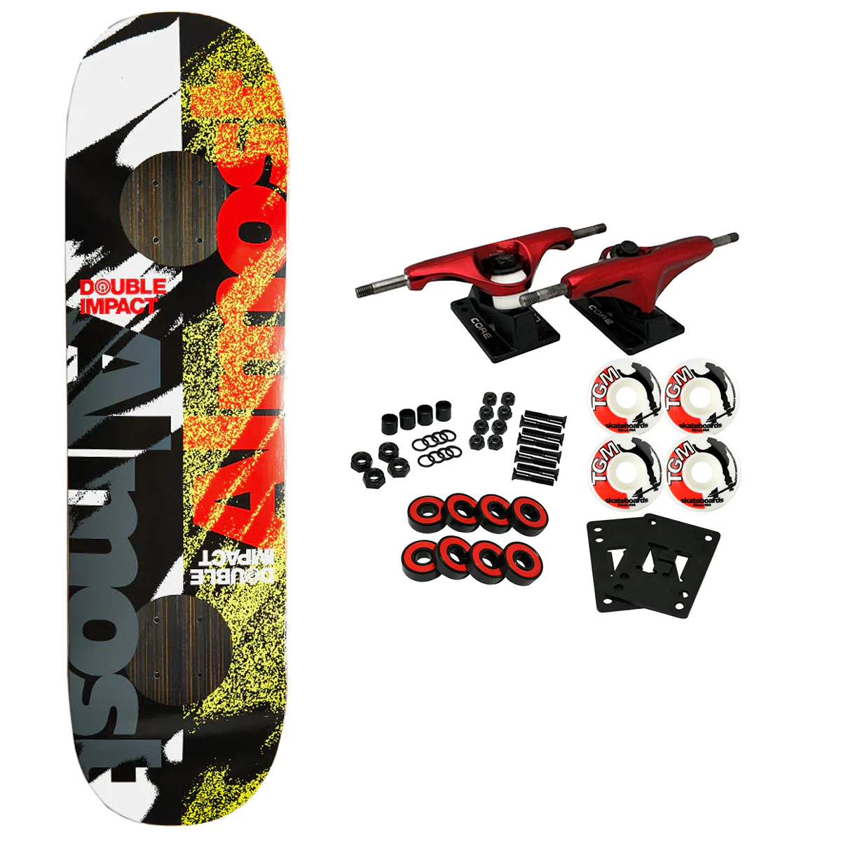 Almost Skateboard Complete Square Peg Double Impact 8.5" x 31.9"