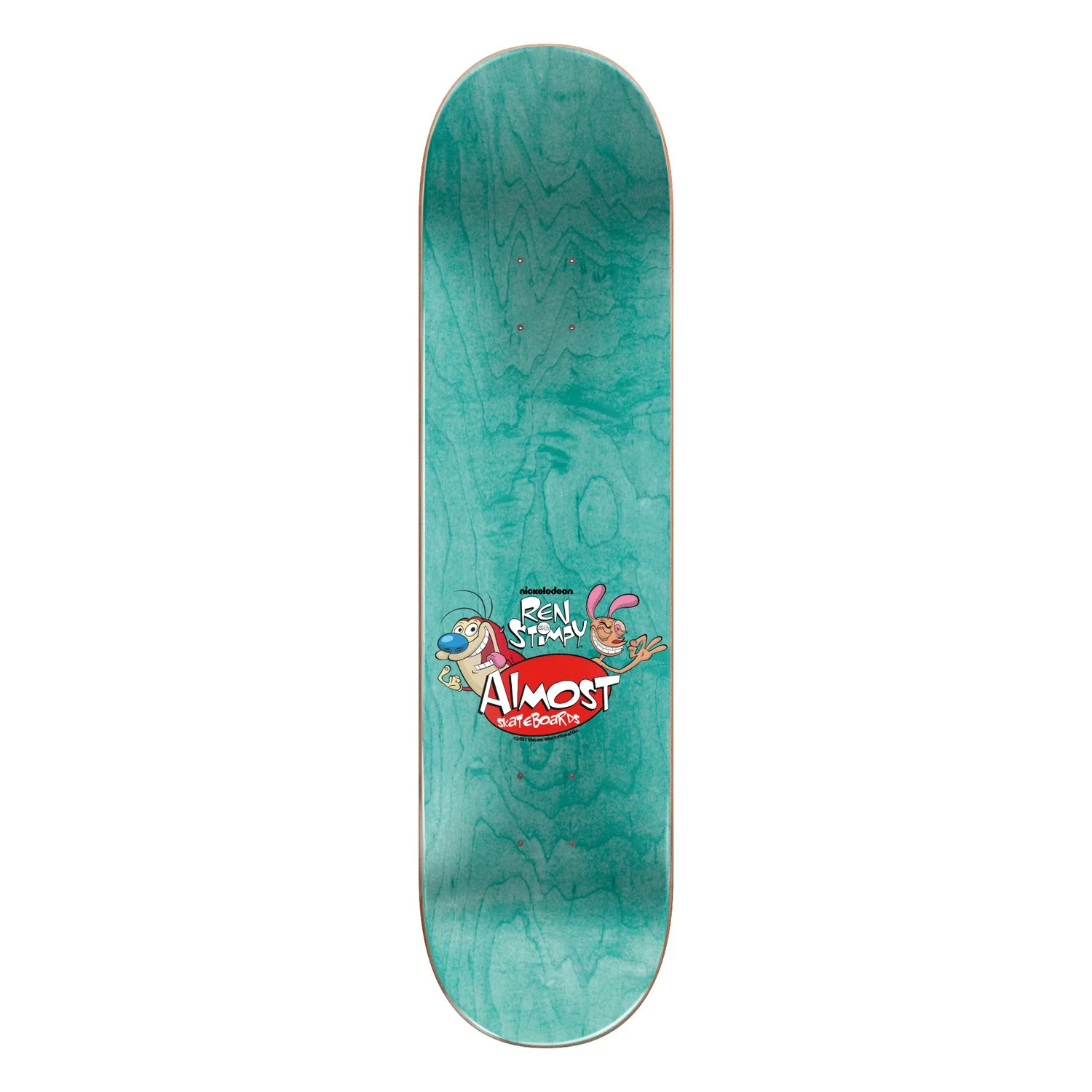 Almost Skateboard Deck Dilo Ren and Stimpy Fingered 8.125" x 31.7" - Image 2