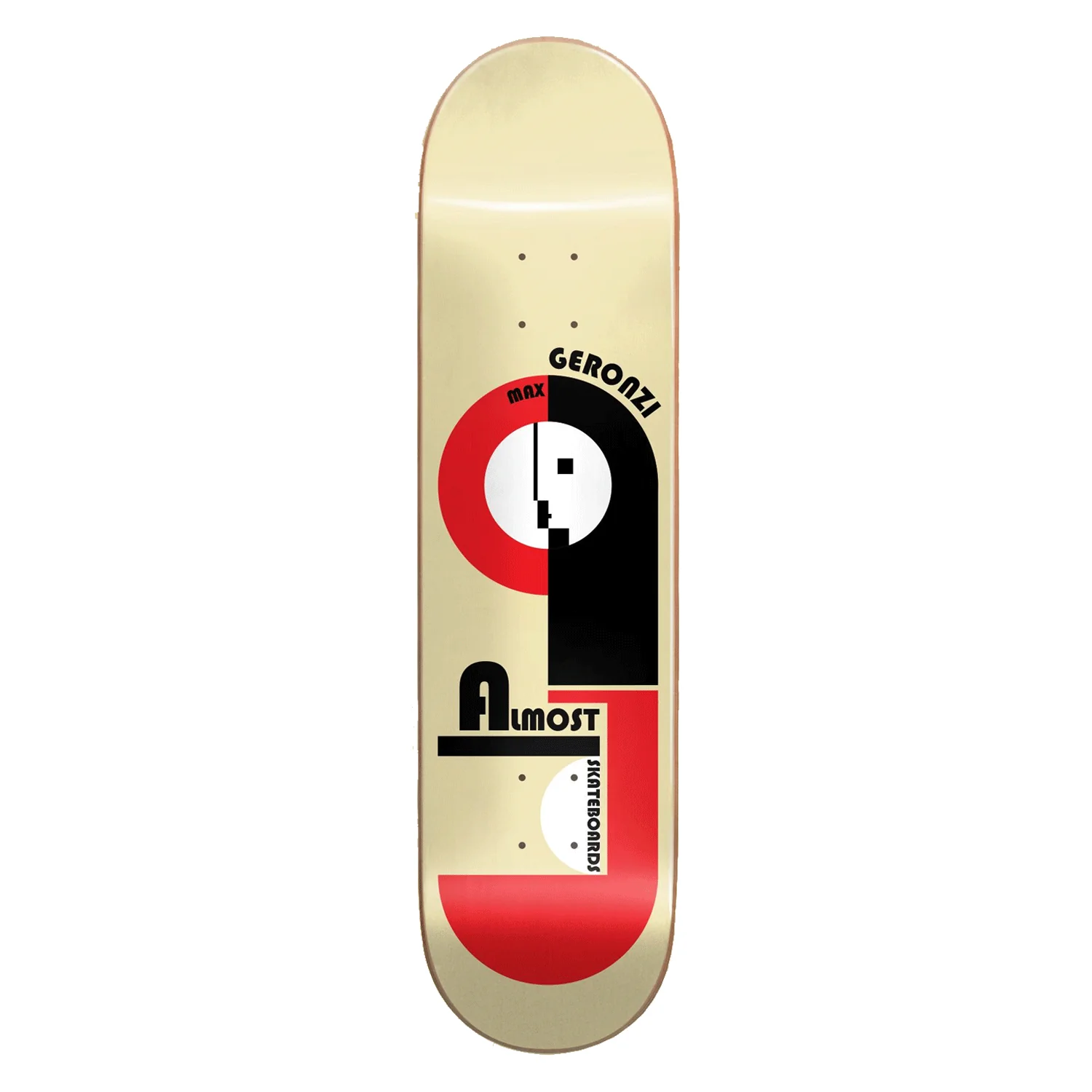 Almost Skateboard Deck Max Geronzi Bauhaus Impact Light 8.25" x 31.7"