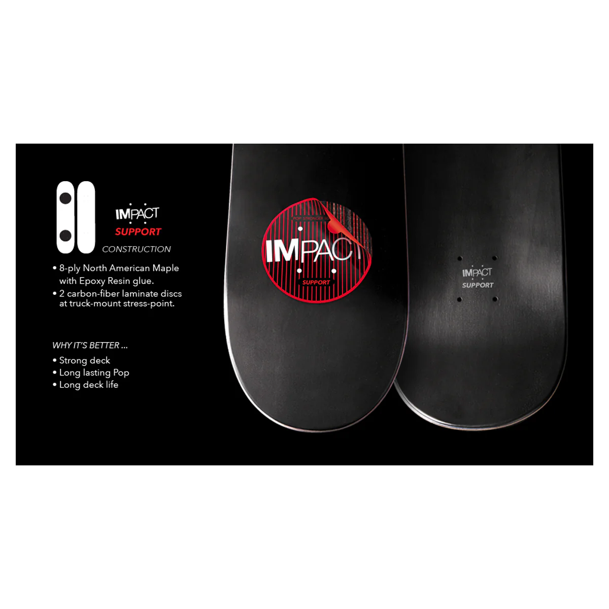 Almost Skateboard Deck Max Knock Out Rings Impact 8.0" x 31.7" - Image 3