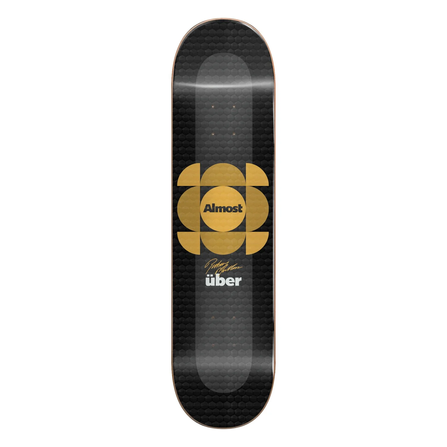 Almost Skateboard Deck Mullen Uber Expanded Gold 8.375" x 32.2"