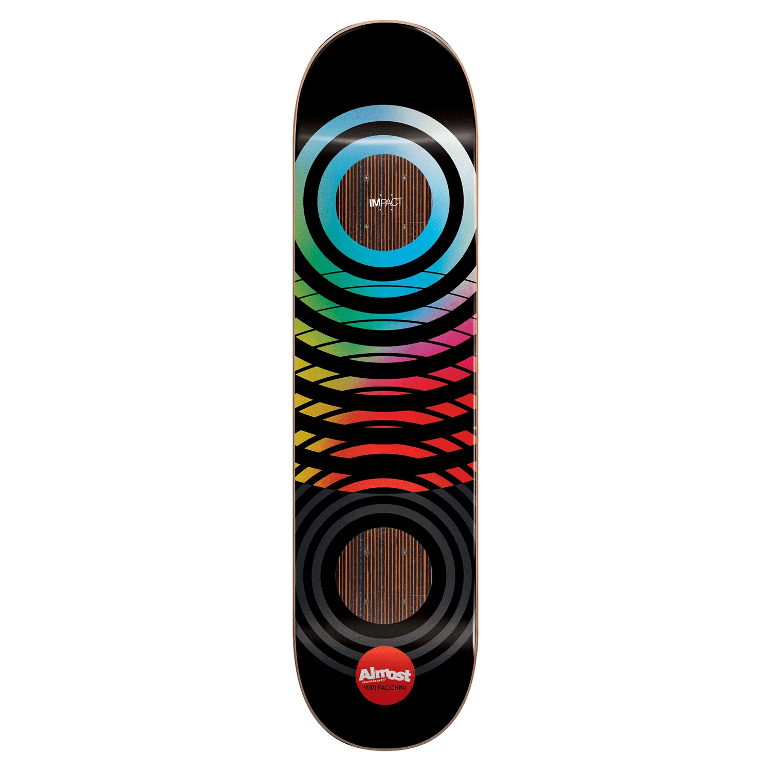 Almost Skateboard Deck Yuri Black Blur Impact 8.5"