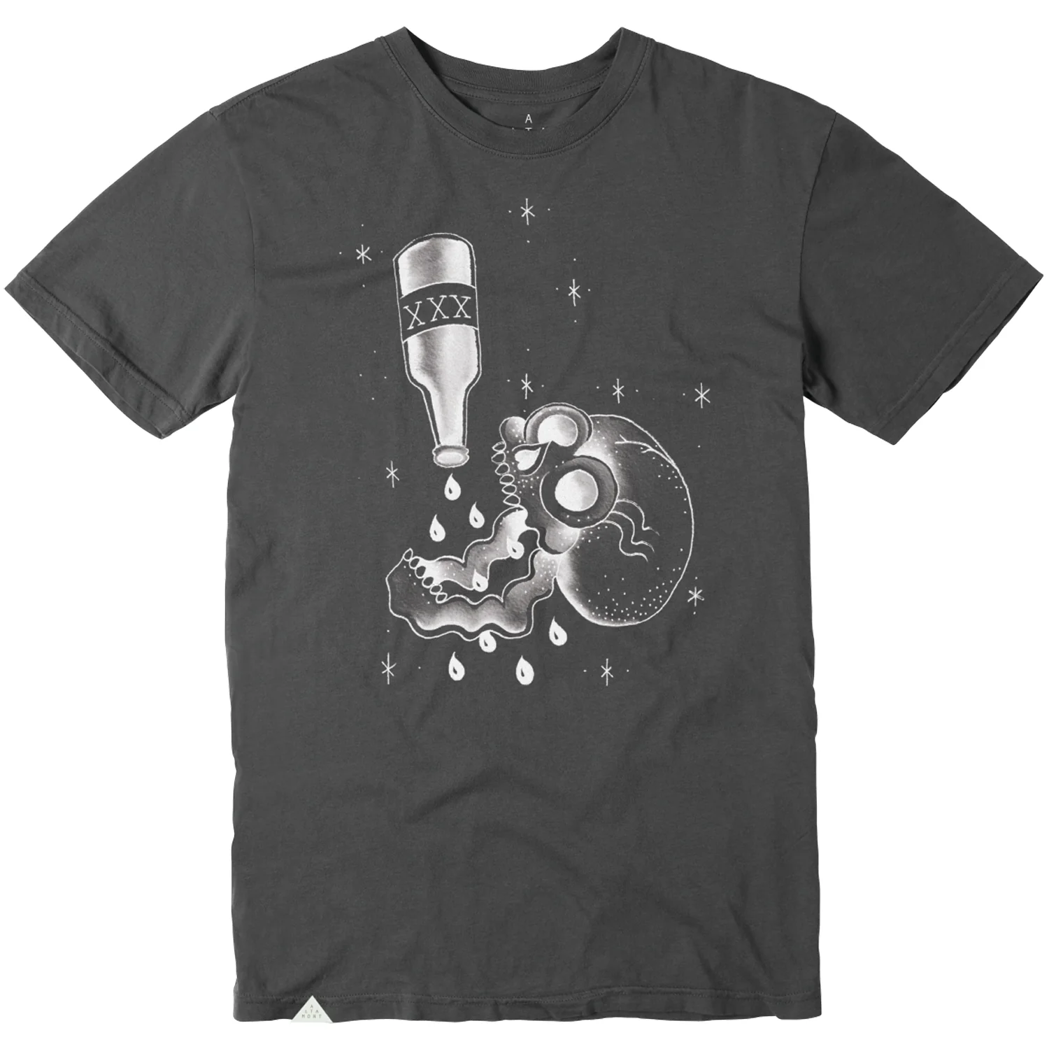 Altamont Skateboard T-Shirt Skull Juice Ash