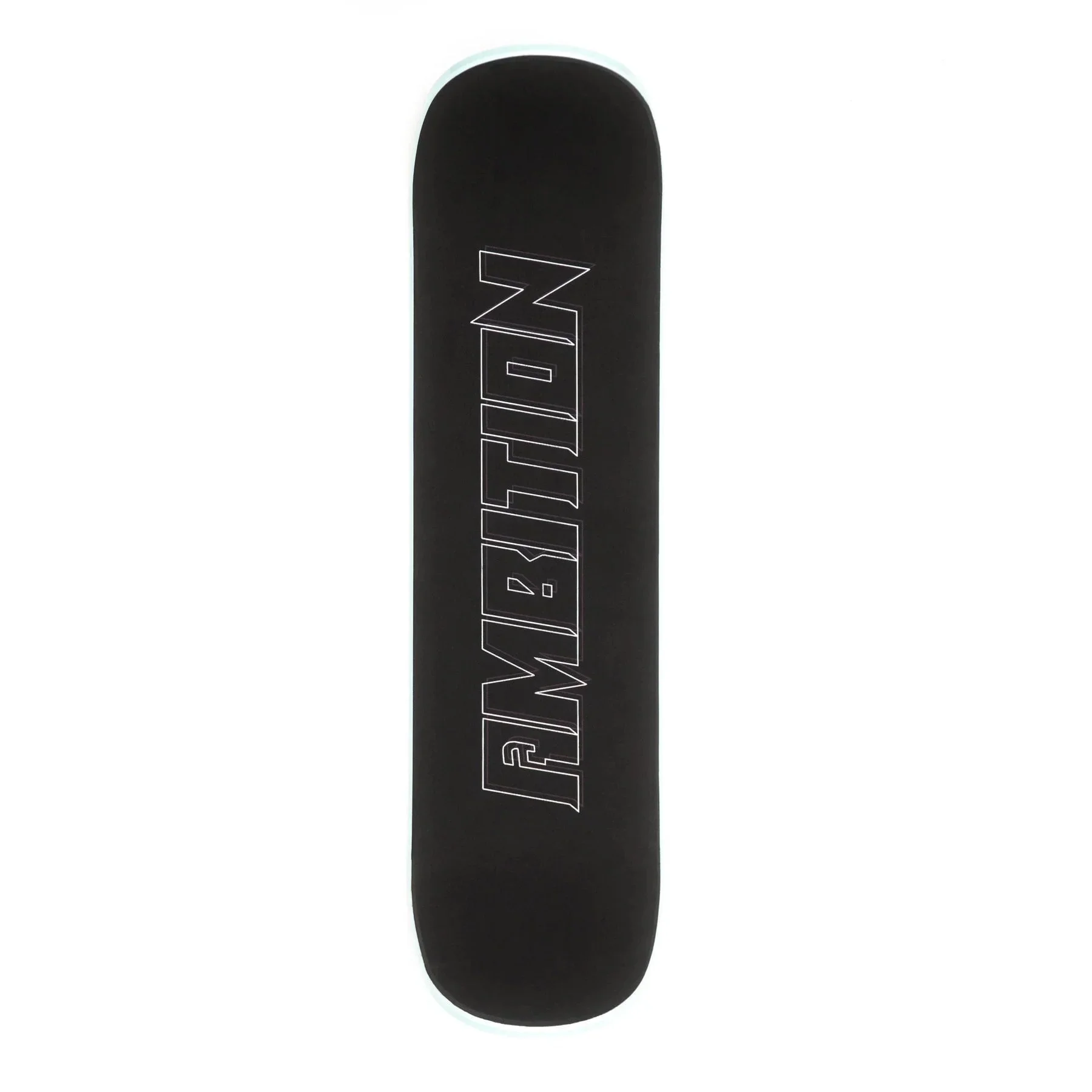 Ambition Snowskate Jib Ice 8.5" x 33" Plastic Snow Skate Deck with Foam Grip Applied and Studded Grip Add On - Image 3