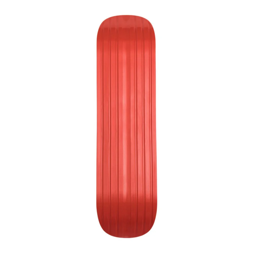 Ambition Snowskate Jib Red Snow Skate Deck with Foam Grip Applied and Studded Grip Add On - Image 2