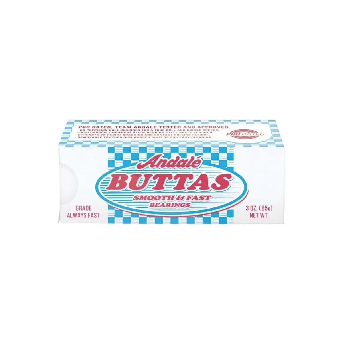 Andale Skateboard Bearings Buttas Pro Rated - Image 3