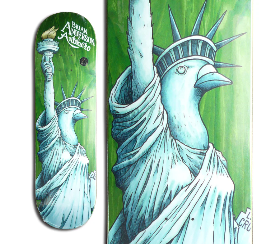 Anti Hero Skateboard Complete Brian Anderson Libirdty Assorted 9.0" x 33.25" - Image 2