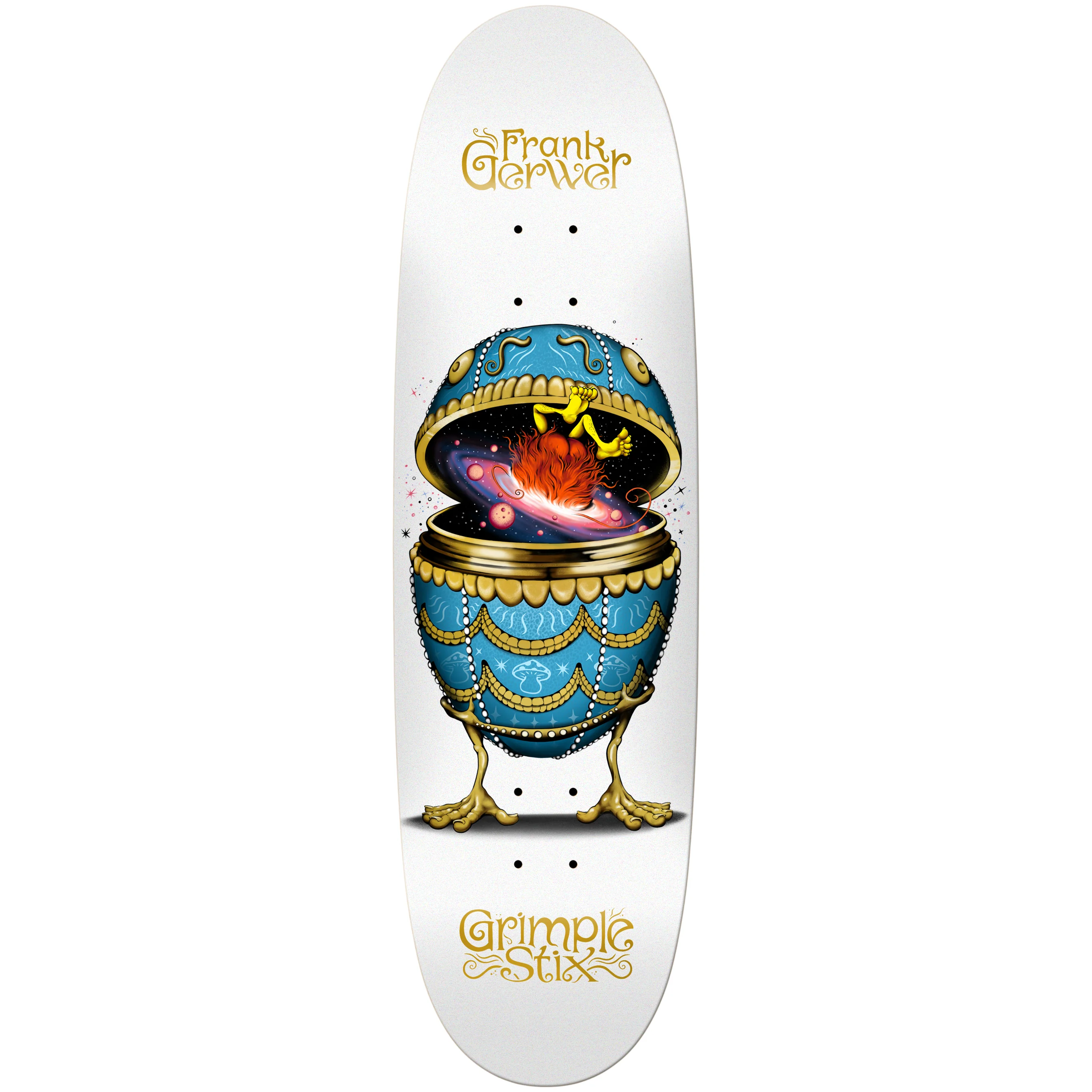 Anti Hero Skateboard Complete Gerwer Grimplstix Fab Egg 9.1" x 32" - Image 2