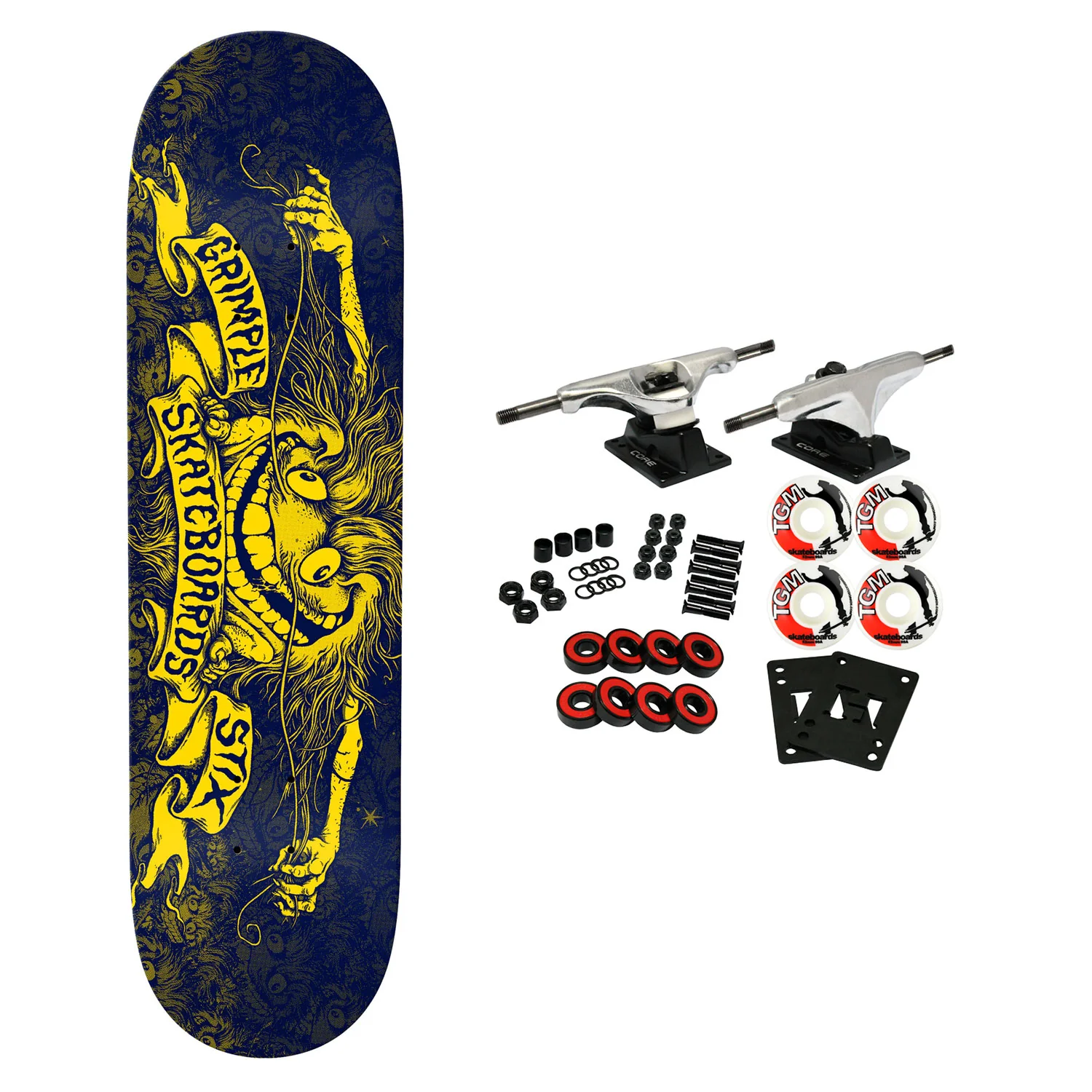Anti Hero Skateboard Complete Grimple Stix Black 7.75" x 31.25"