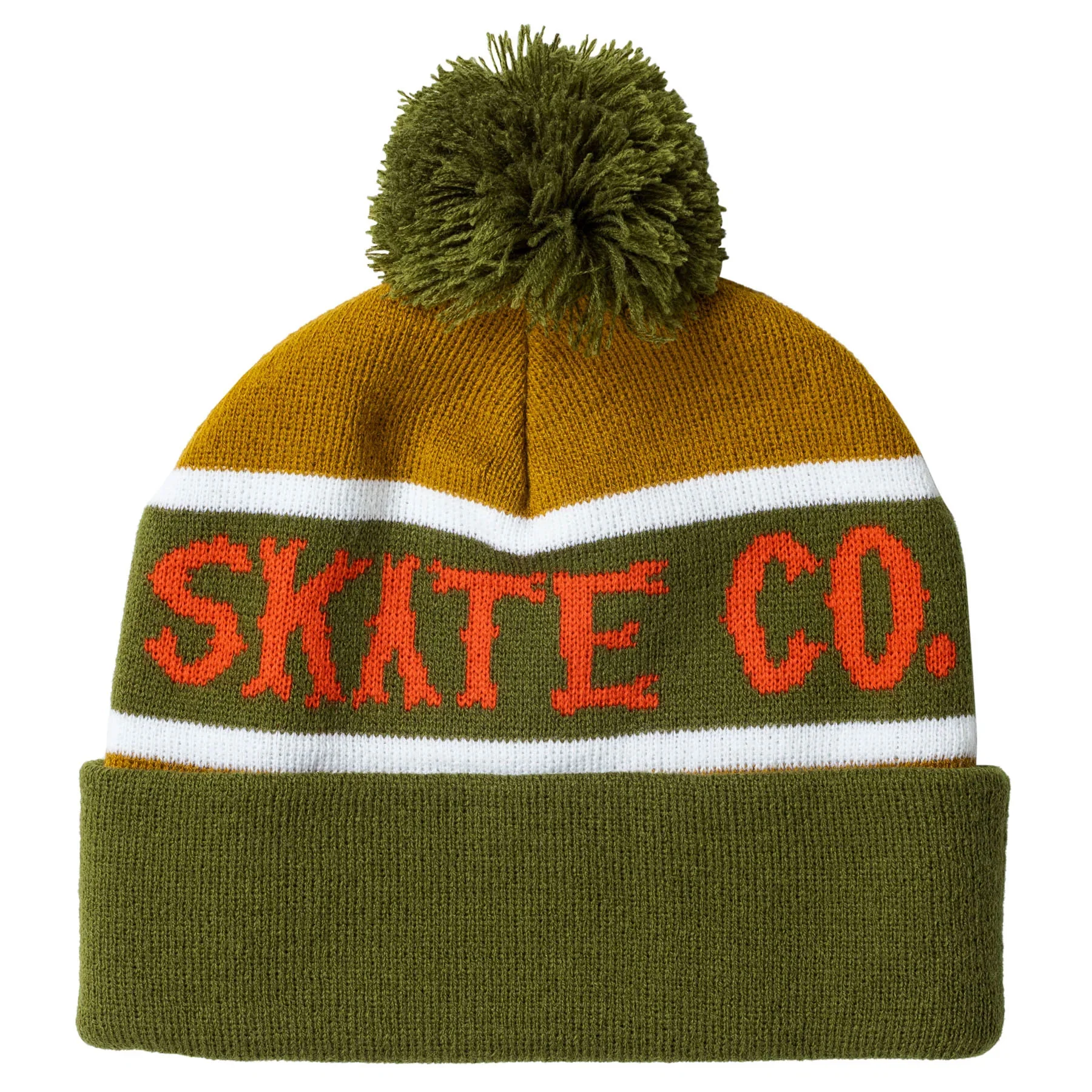 Anti Hero Skateboards Beanie Jalopi Zambony Toque Olive/Gold/Red - Image 2