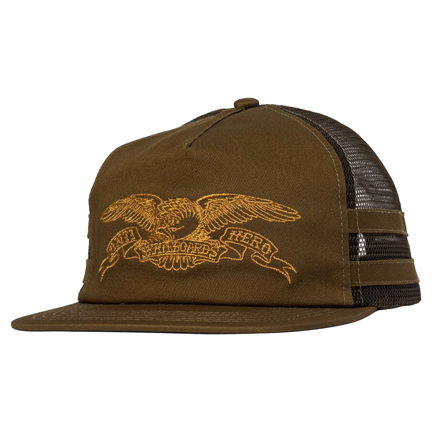 Anti Hero Skateboards Hat Basic Eagle Snapback Brown/Medium Brown