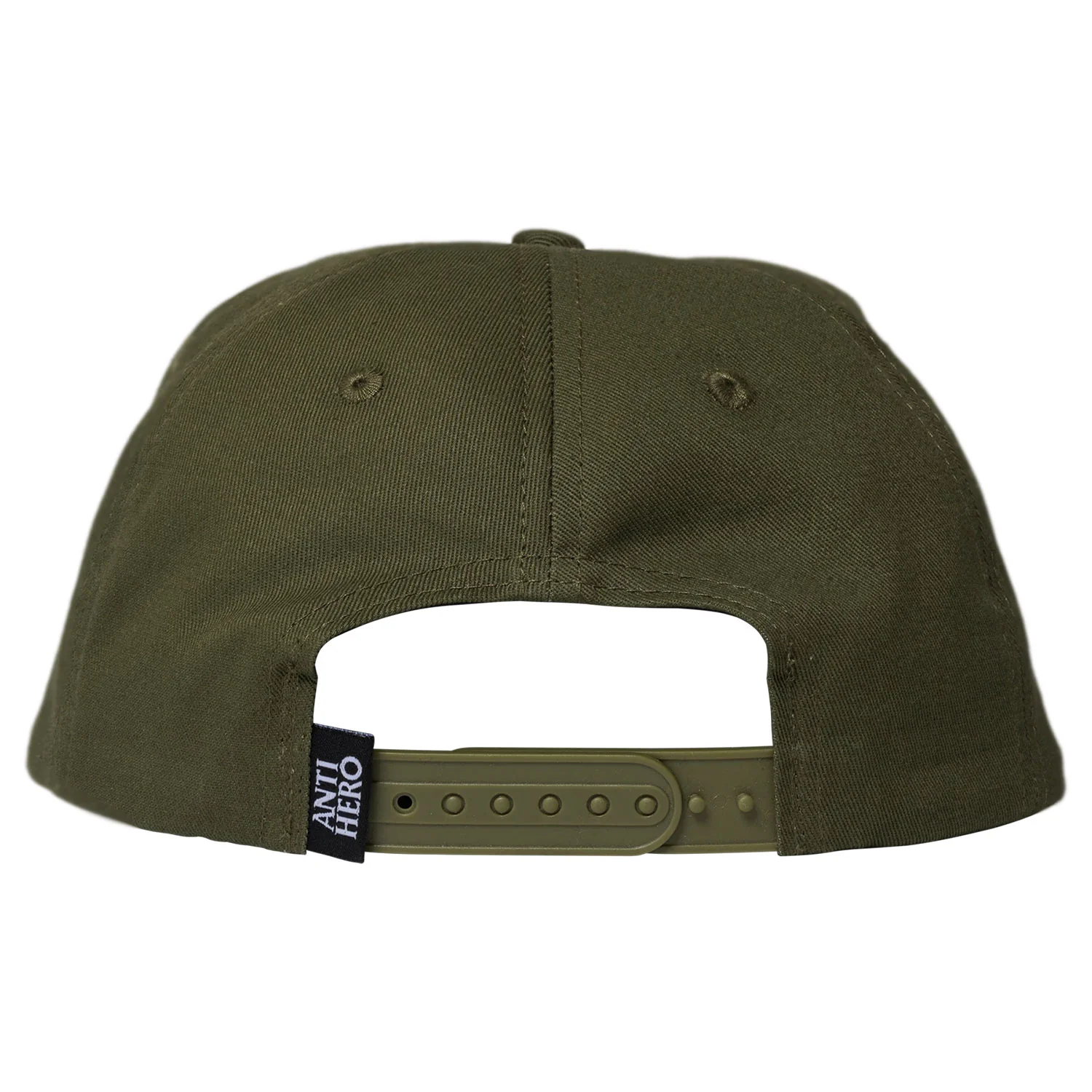 Anti Hero Skateboards Hat Basic Pigeon Snapback Olive - Image 2