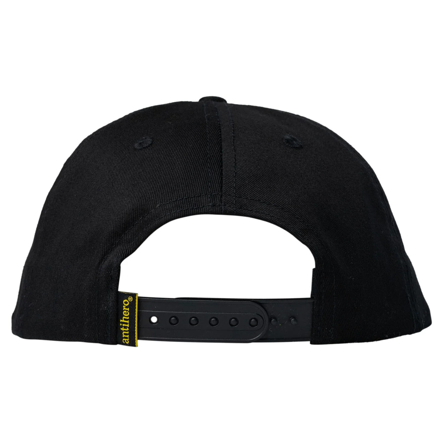 Anti Hero Skateboards Hat Lil Pigeon Snapback Black/Yellow Black - Image 2