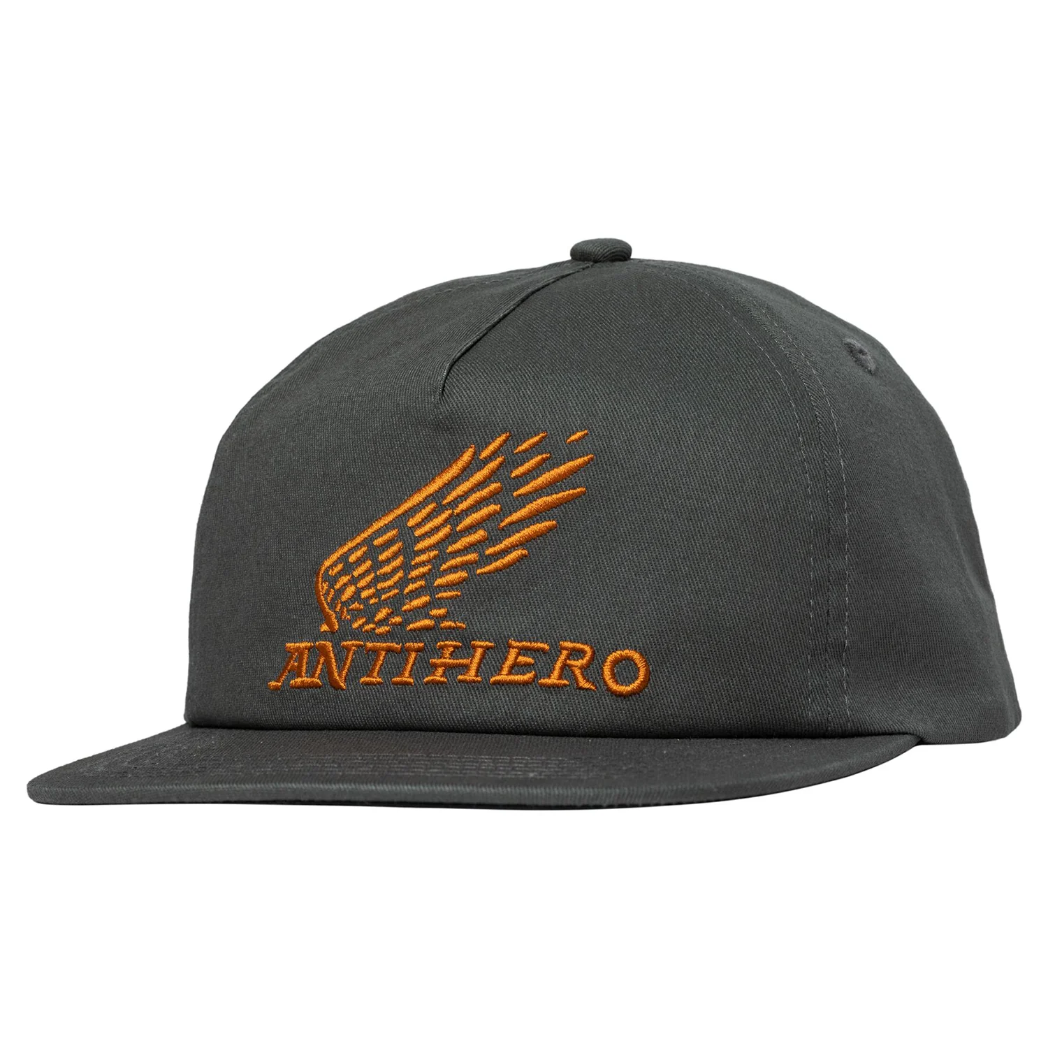 Anti Hero Skateboards Hat Motorized Snapback Charcoal/Orange