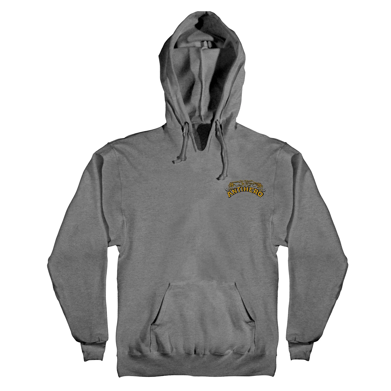 Anti Hero Skateboards Hoody Customs Heather Grey - Image 2